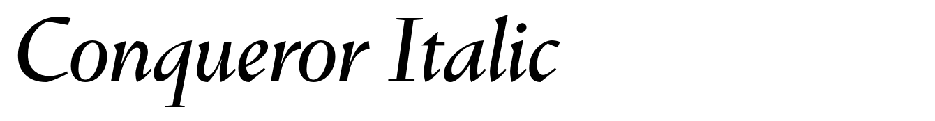 Conqueror Italic